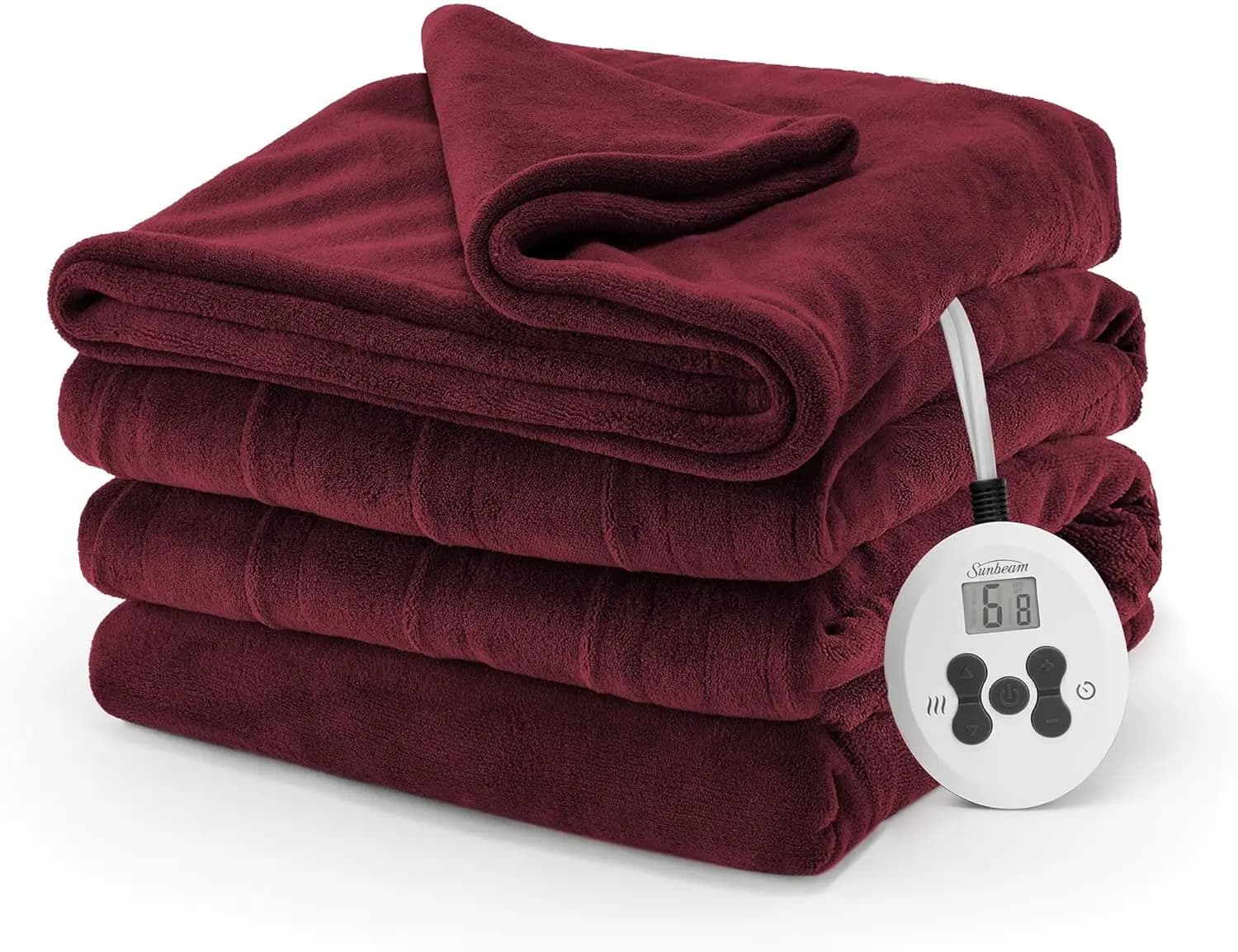 Accogliente coperta riscaldata elettrica doppia dimensione con controllo digitale 12 impostazioni di calore Spegnimento automatico