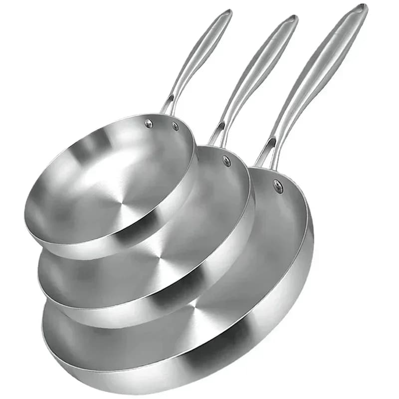 304 stainless steel pan, non-stick pan Fried steak brush Non-coated cooking pots for gas stoves and induction stoves