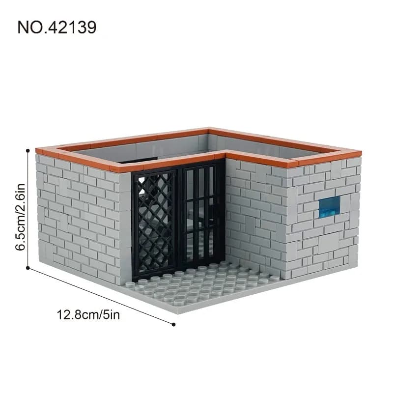 Hot lucernario prigione 42138 prigioniere e bambini assemblati piccole particelle di giocattoli, regalo di compleanno per la costruzione di cellule della stanza oscura