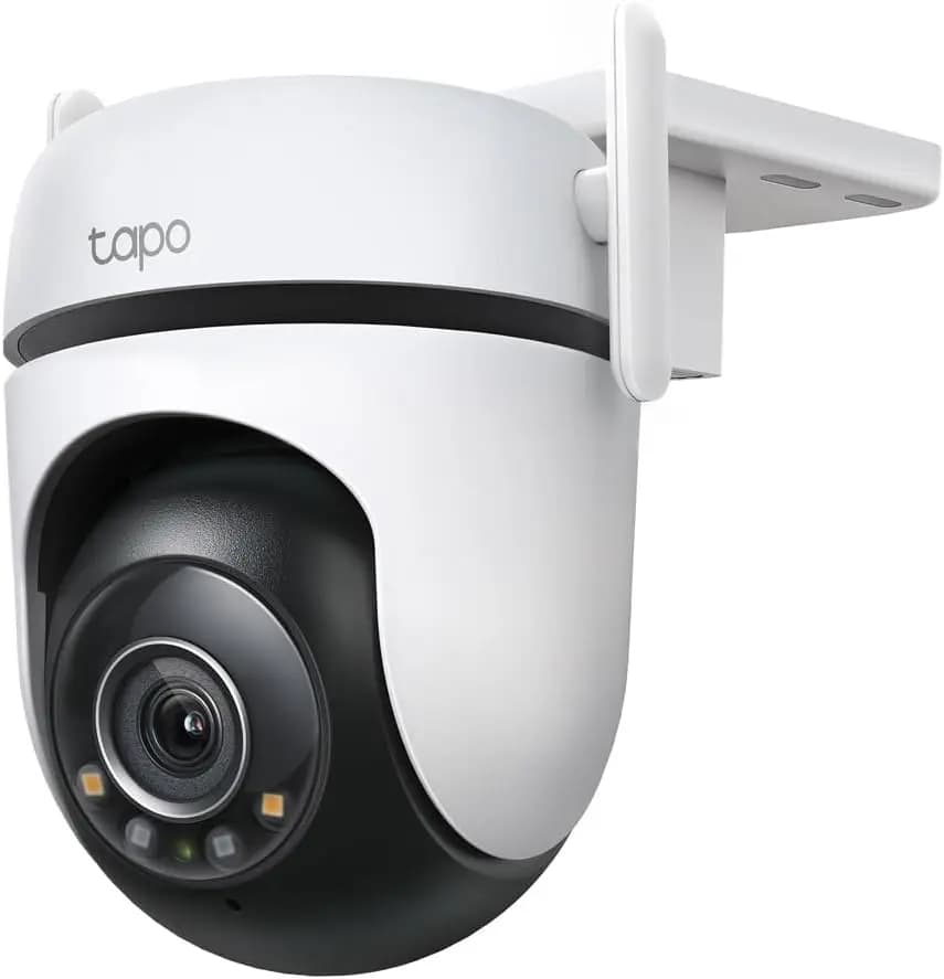 Pan/Tilt Wi-Fi Security Camera for Exterior 2K, 360° View, Motion Tracking, Color Night Vision, Free Detection