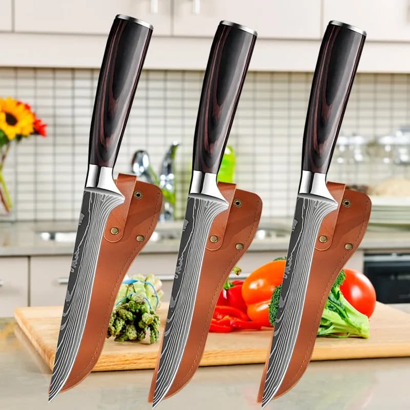 Kitchen knives knife for boneless stainless steel butcher mannaia for sharp meat knife for sliced vegetables for domestic use Barbecue knife