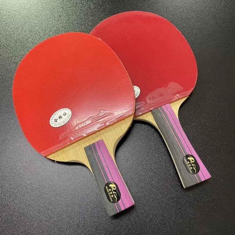 Original PALIO 1stars 2 /3 Stars Table Tennis Racket with CJ8000 Rubber Loop Offensive Control Spin Ping Pong Bat With Bag