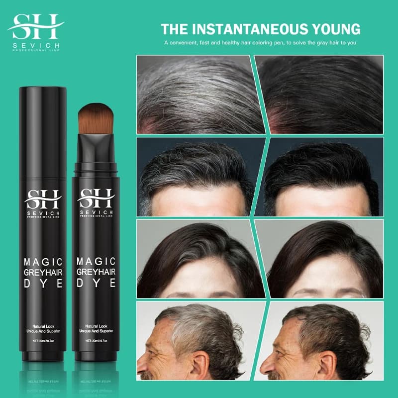 Sevich Temporary Hair Brushes Hair Color DIY Cera Mascara Coloring Cream Hair Pen Hair Cover White One-Touch