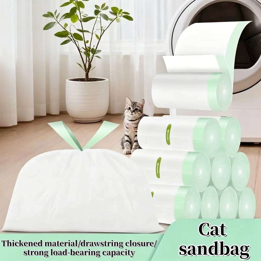 Cat Litter Box Liner, Suitable for Automatic Cat Litter Boxes and Most Cat Litter Boxes, Heavy, Extra Thick, 64cm * 40cm