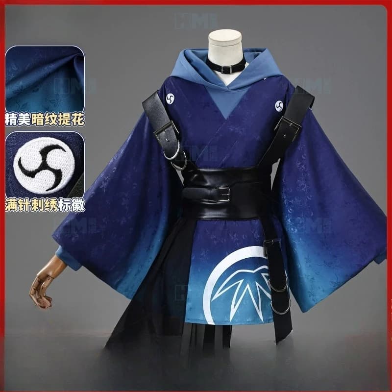 Costume Cosplay Anime Chou Kaguya-hime Kaguya Iroha Sakayori, Set Complete Princess Cosmic Kaguya with Coat, Hoodie, Knife Accessories and Footwear Set