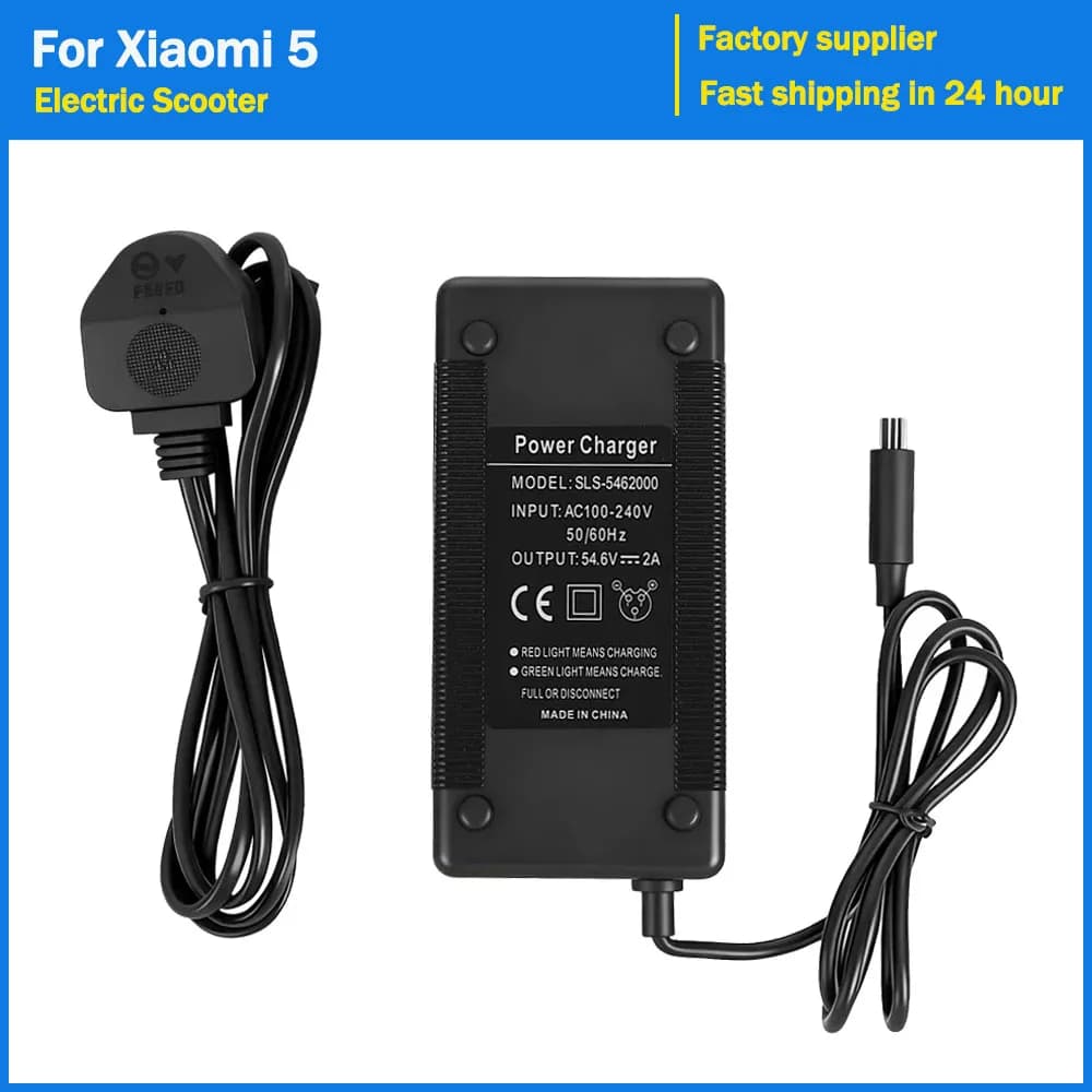 Caricabatteria adattatore 54.6V 2A per Xiaomi 5 scooter elettrico adattatore caricabatteria spina EU US UK AU accessori parti