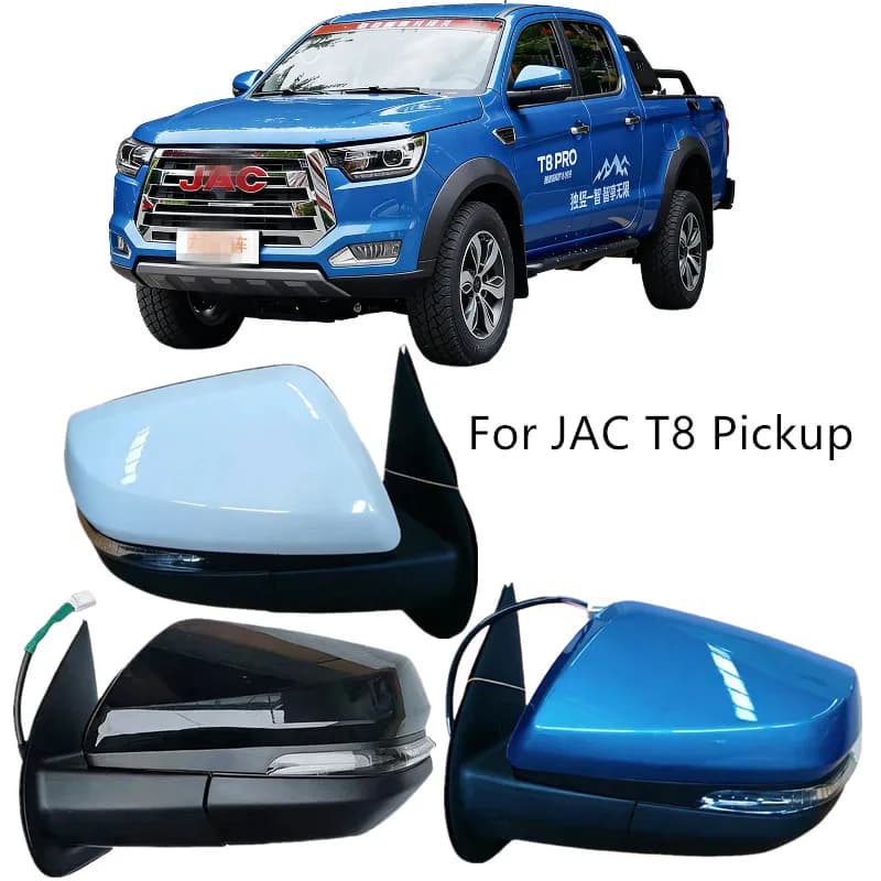 1 pz. Specchietto retrovisore laterale a LED per auto, con indicatore di direzione, senza telecamera, per JAC T8 Pickup 8210200P306A