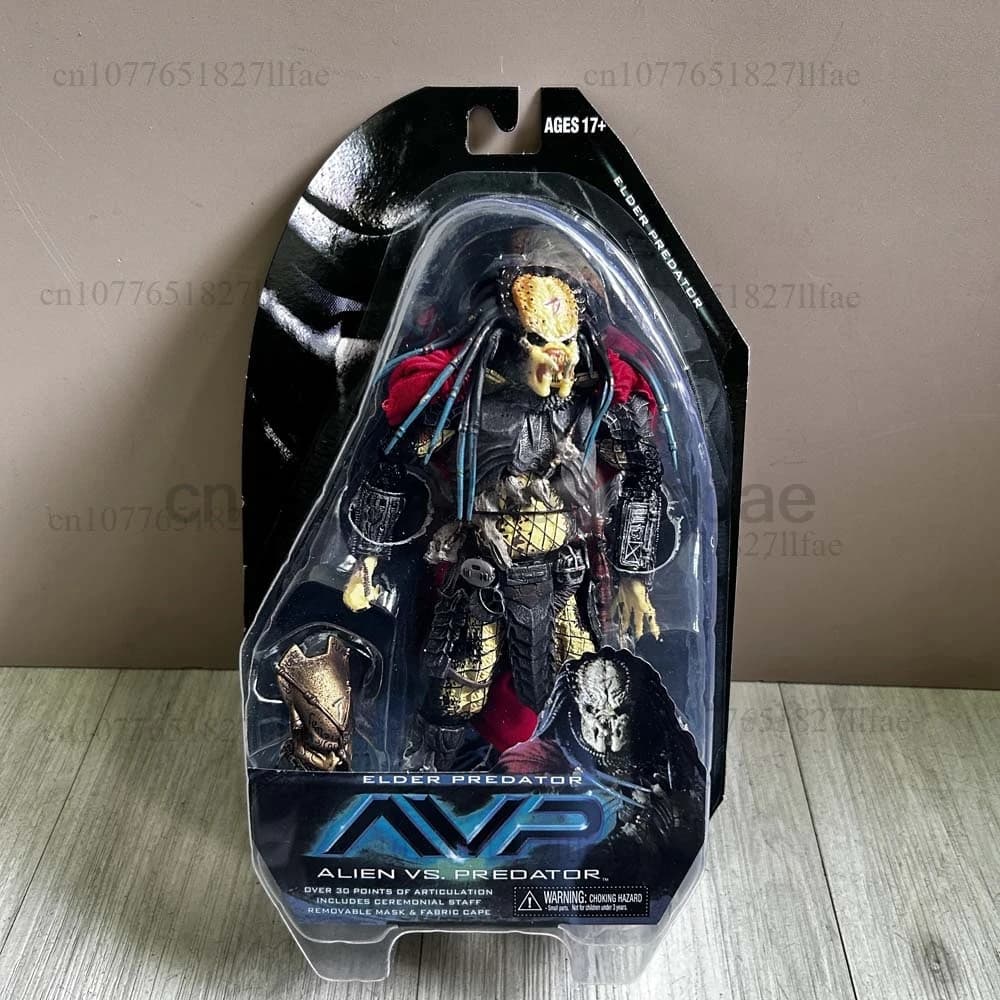 Hiya Toys Alien vs. Predator Elder Predator Modellino Action Figure in Scala 1:18, Giocattolo Articolato, Decorazione per la Camera, Regalo di Capodanno