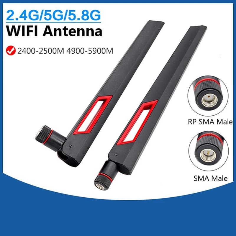 2pcs 10 dbi Antenna WIFI Dual band 2.4G 5G 5.8Gh amplificatore universale per antenne