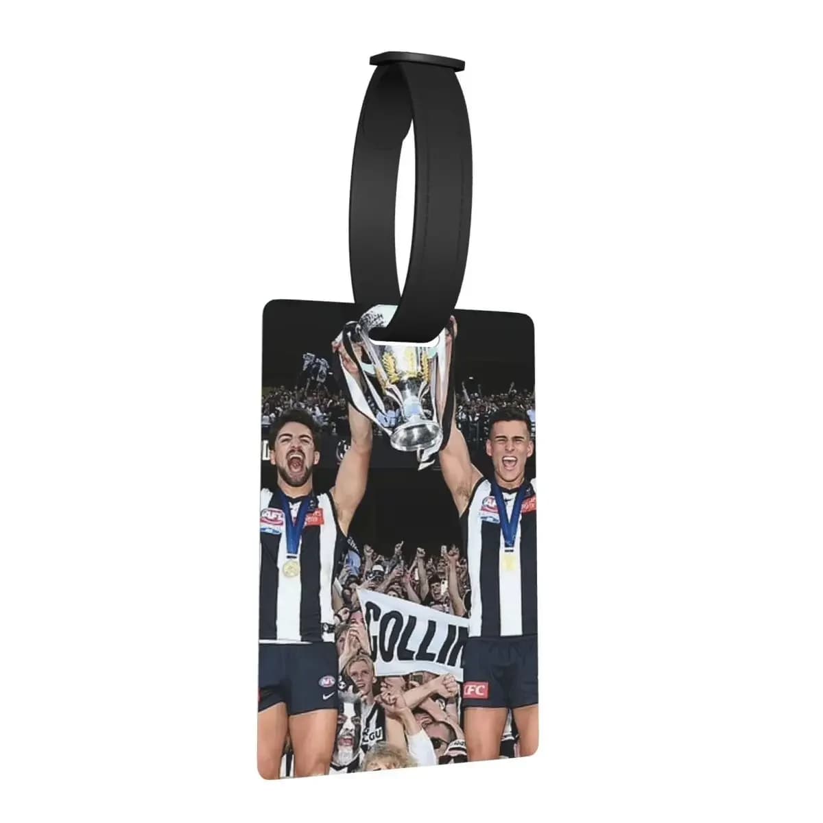 Daicos Brothers Premiership Trophy Collingwood Etichette per bagagli Valigia Moda Bagagli Etichetta d'imbarco Porta etichette ID Nome Indirizzo