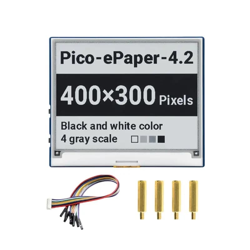 SPI Communication Interface 4.2Inch Epaper Display For Raspberry Pi Pico E-Ink White/Black 400X300 Pixels Screen