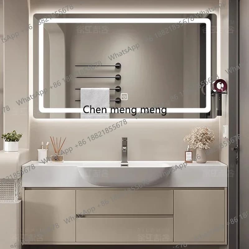 Specchio per WC Armadietto da bagno Cassettiere Accessori Display Armadio europeo unico e sicuro Mobili per hotel Archivadores vintage