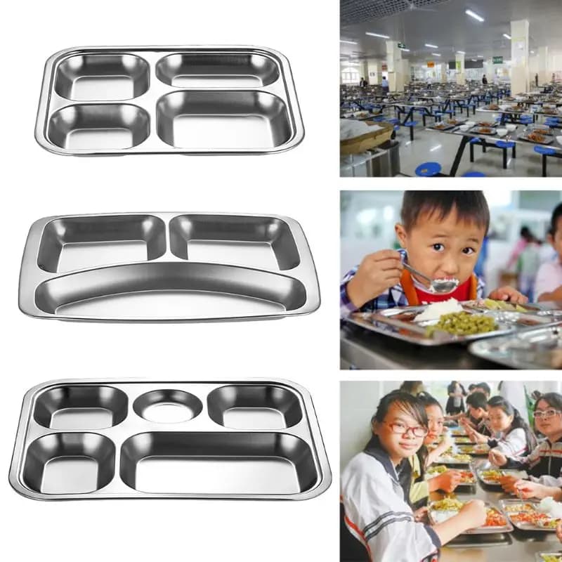 Tray for dinner divided camping diet food control flat by compact flow for nutritional balance container for fruit and vegetables