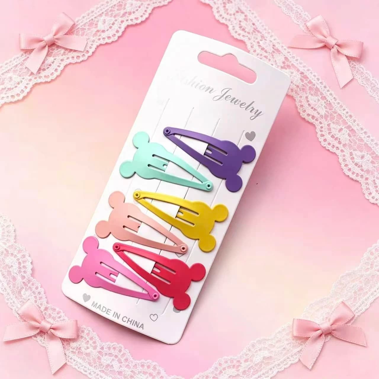 6pcs Minnie hair clip, Everyday Use Cartoon hair clip, cute hair clip, the Best Birthday Gift，hair jewelry accessories