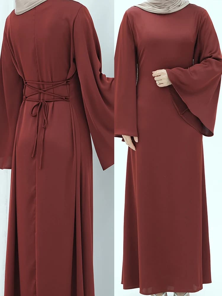 Abito musulmano per le donne Party Abaya Abiti dalla fasciatura Ramadan Eid Islam Abiti Jalabiya Arabo Abito lungo Marocco Dubai Caftano