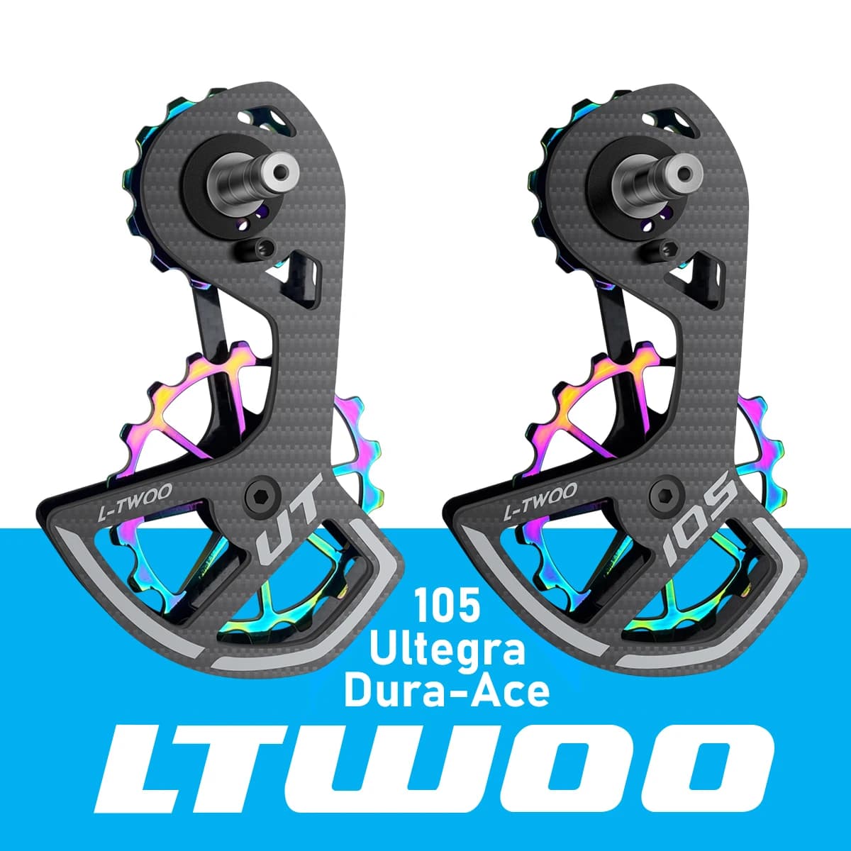 18T Jockey Carbon Fiber Steel Bearing Pulley Set Reel Wheel Drive for Shimano SRAM/105/ UT/6800/5800
