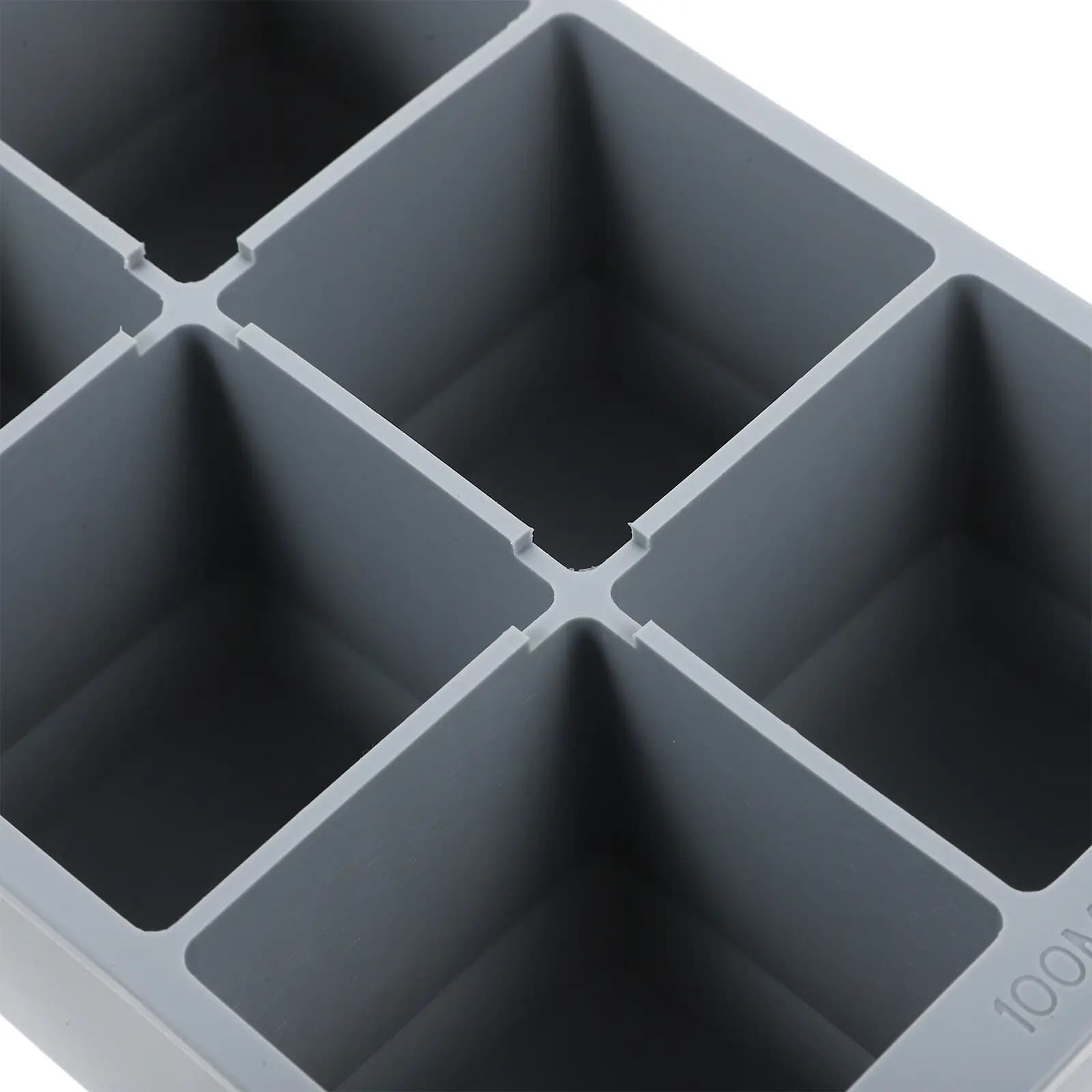 Stampo per cubetti di ghiaccio quadrati in silicone antiaderente per whisky, birra, cocktail, refrigerazione, cucina, uso domestico