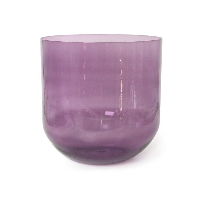 ZHQH Blackberry Color Crystal Singing Bowl Crystal Music Bowl Percussion Instrument Yoga Healing Singing Bowl for Meditation