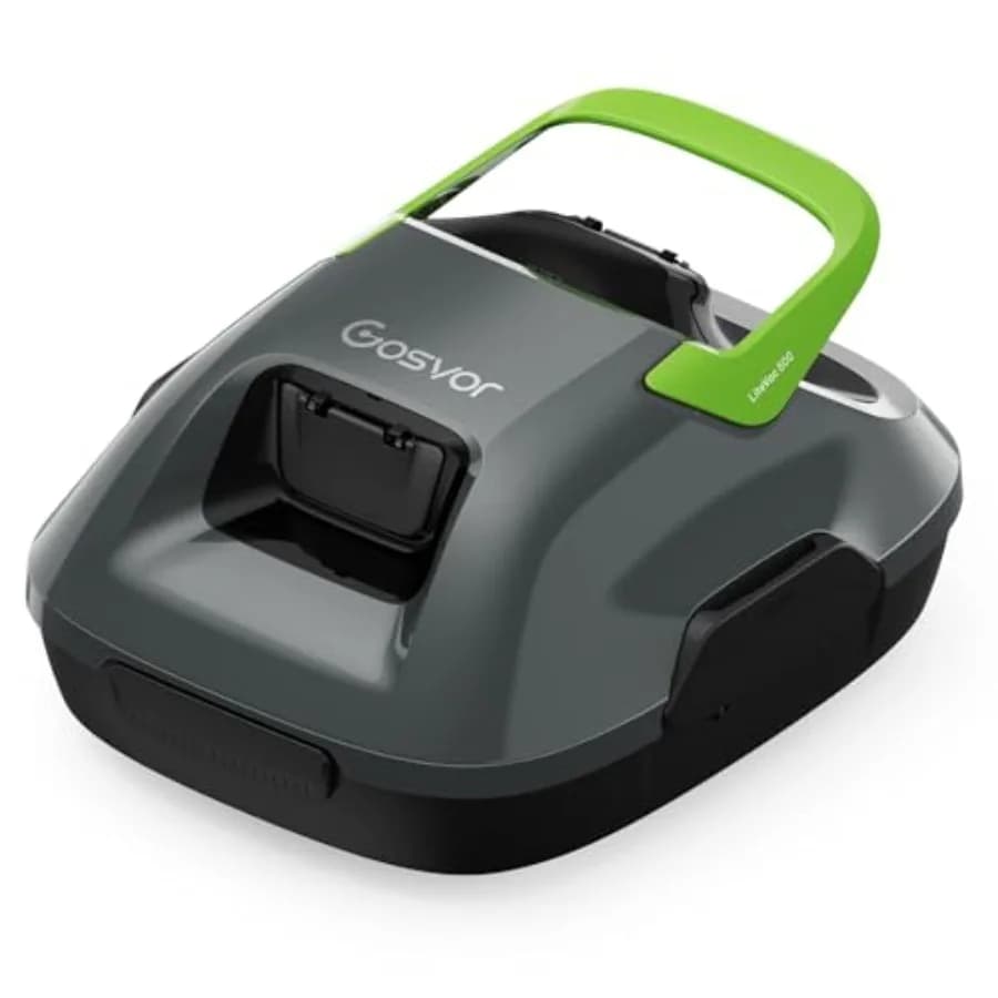 Robot Pulitore per Piscine Fuori Terra LiteVac 800 Blu, Leggero (3,4 kg) con Design di Auto-Parcheggio per Piscine Piane fino a 860 cm