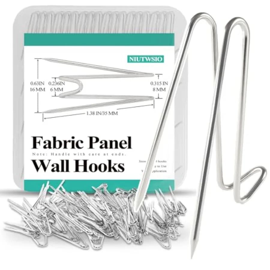 Cubicle Hooks - PCS Silver Fabric Panel Wall Hook with Clear Storage Box, Cubicle Frame Picture Hanger and Cubical Wall Hooks f