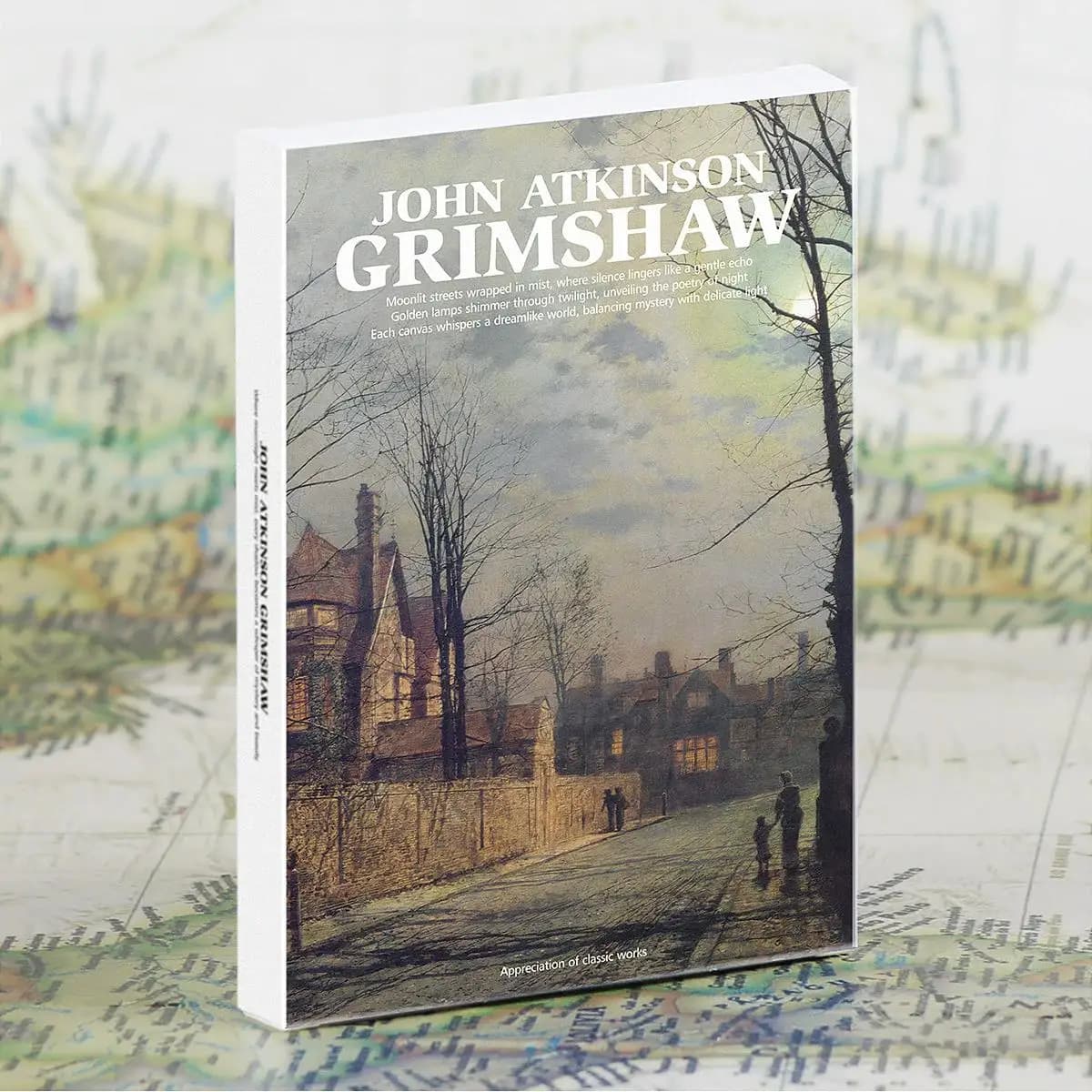 John Atkinson Grimshaw Oil Painting Postcards Set 30PCS - Vintage Street View Art Collection Cards Perfect Gift & Decor