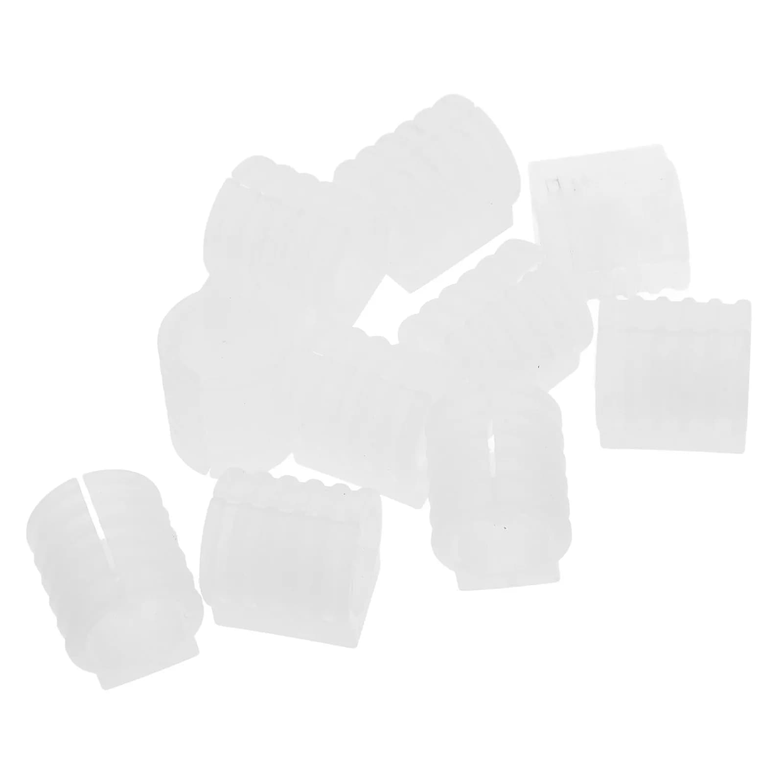 10Pcs Chair U Shaped Tubing Caps Arch Design for Sled Base Chairs Furniture Feet Protectors Floor Glide Covers 16Mm Chair Leg