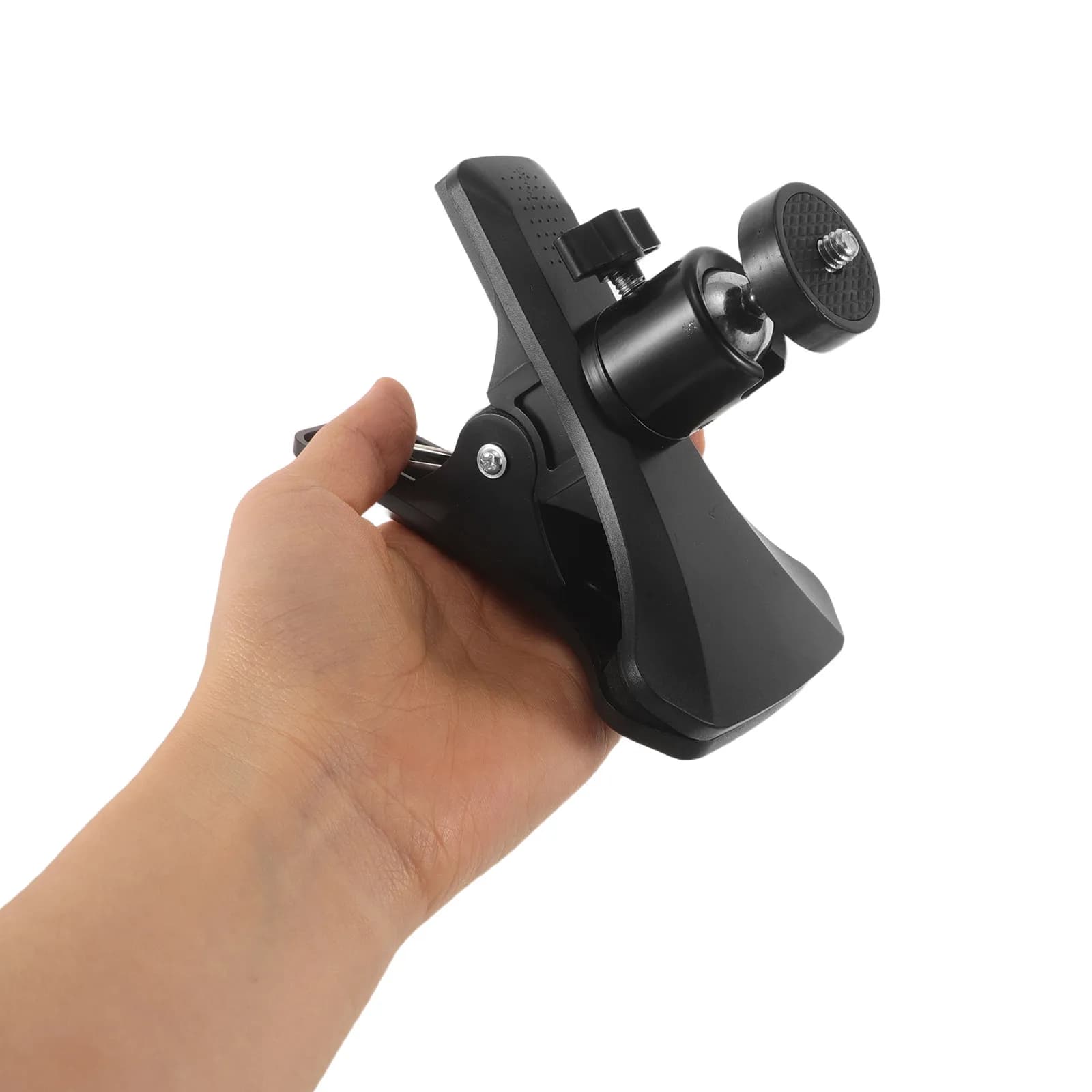 Professional Camera Clamp Mount Tripod Attachment with Heavy Duty Ball Head 360 Degree Rotation for Dslr Action Camera Camcorder