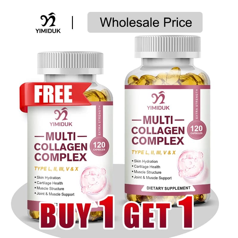 Buy 1 receive 1 free! Advanced multicolagenic complex supplement, support to relieve joint pain, cartilage repair and skin whitening