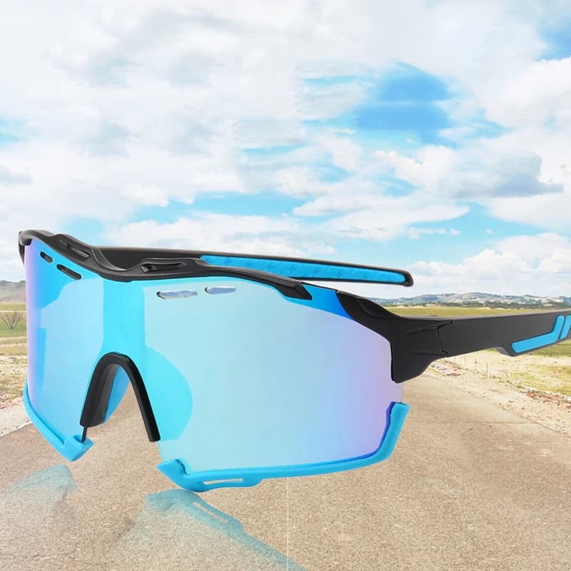 Occhiali da sole estivi per ciclismo su strada Occhiali sportivi da esterno eleganti e personalizzati Occhiali da sole color sabbia antivento 8241