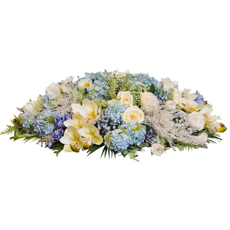 Pendolo di fiori da tavolo centrale con tavolo rotondo grande per hotel con fiori finti, ornamento cinese