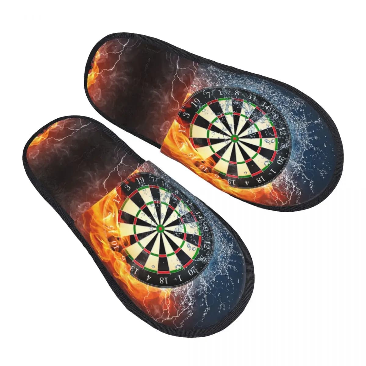 Bordo per freccette personalizzato Pantofole da casa in memory foam morbido Donna Freccia Tiro con l'arco Bersaglio per freccette Pantofola con suola antiscivolo calda e accogliente