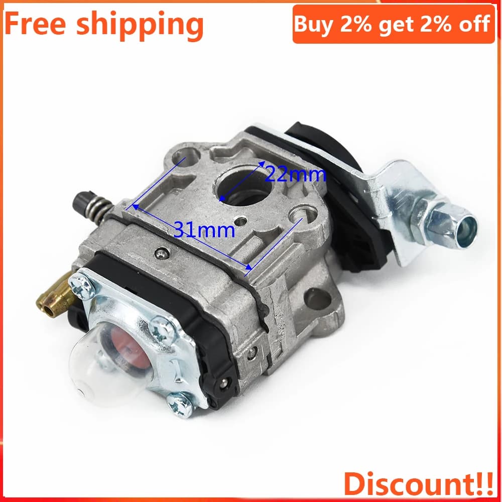 Carburetor For Ruixing H119 26cc Carburetor Engine Recycler Power Garden Replacement Kit Rebuild Mower Tool Accessories