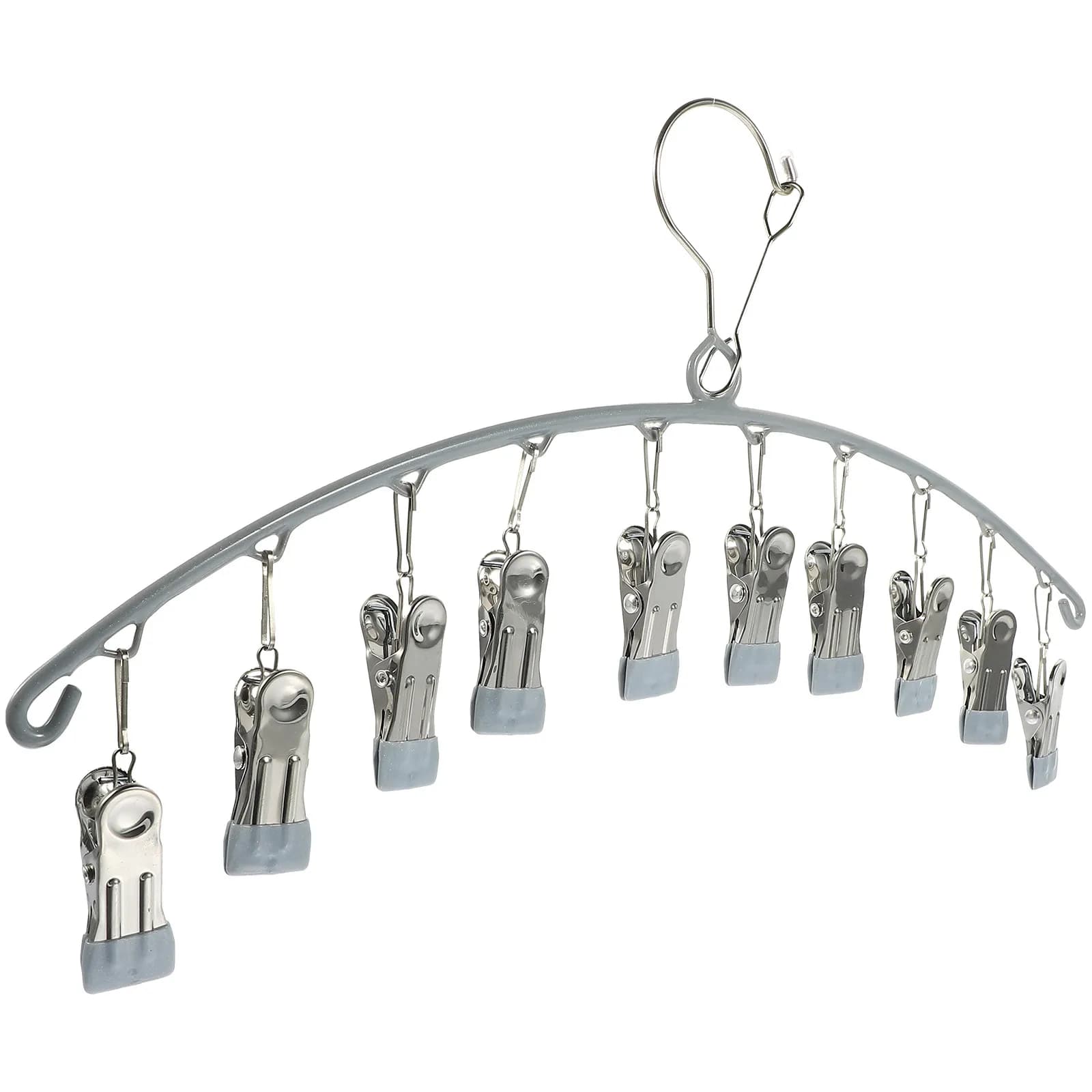 Clothes Hanger with Clips Sock Dryer Laundry Rack for Socks Underwear Bras Gloves Shoelaces Balcony Drying Space Saving Home