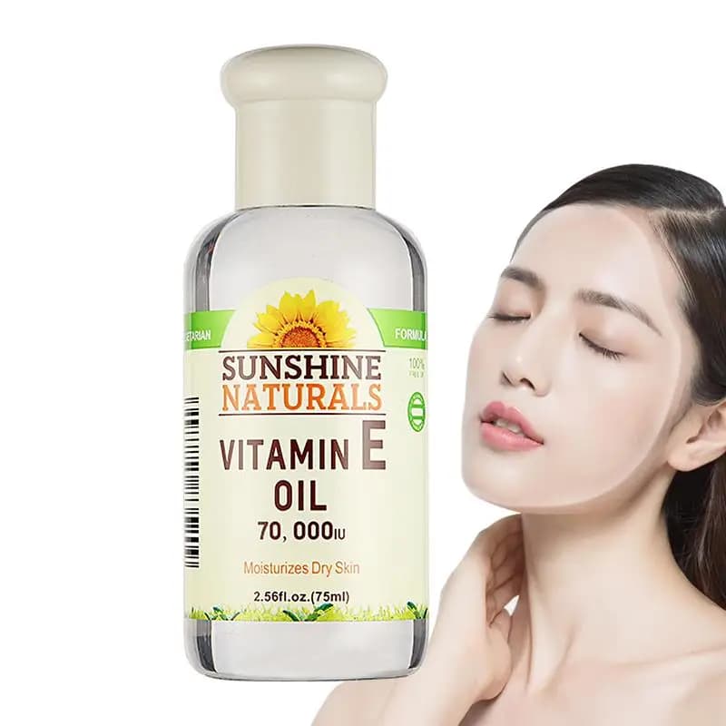 75ml Vitamin E Serum Face Oil Reducing Pores Anti Rugs Aging Lentiggine Anti-wrinkles Refuses Dark Macchie Repair Face Skin Care