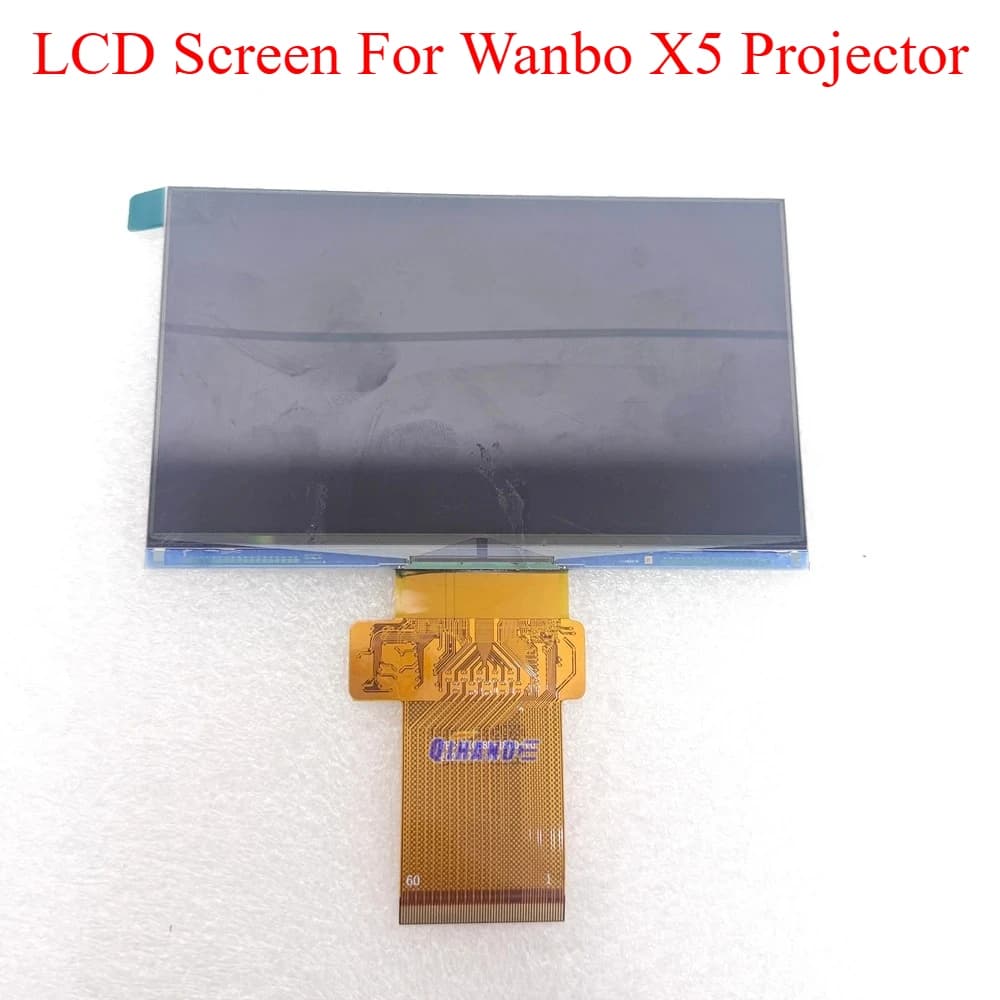 Nuovo Schermo LCD a 60 Pin per Proiettore Wanbo X5 X 5 WanboX5 Fai-da-Te Dimensioni 112x68mm Pannello Display LCD Parti di Ricambio