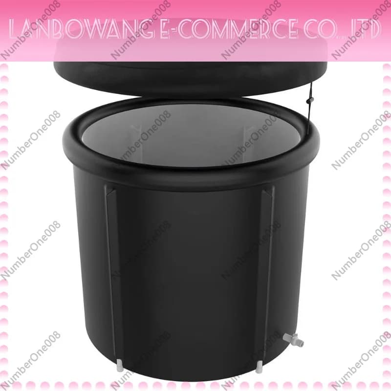 Adult Foldable Bathtub - Padded, Thickened Soaking Tub with Inflatable Ring