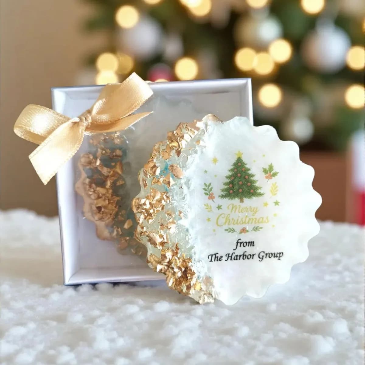 Bomboniera con magnete natalizio personalizzato, regalo con magnete in resina epossidica, bomboniera natalizia in chiesa, regalo festivo religioso, benedizione di Dio