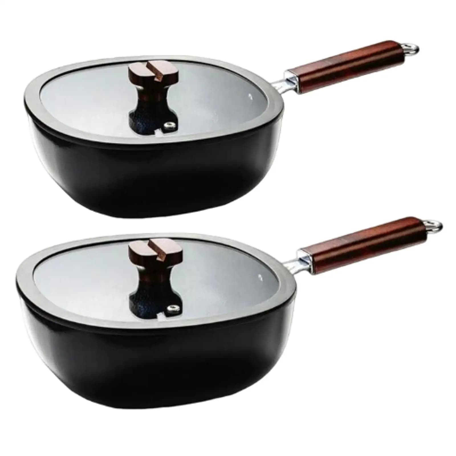 Iron pan Milk pan Non-stick gift equipment Brush with lid Stewed soup pot Cooking soup