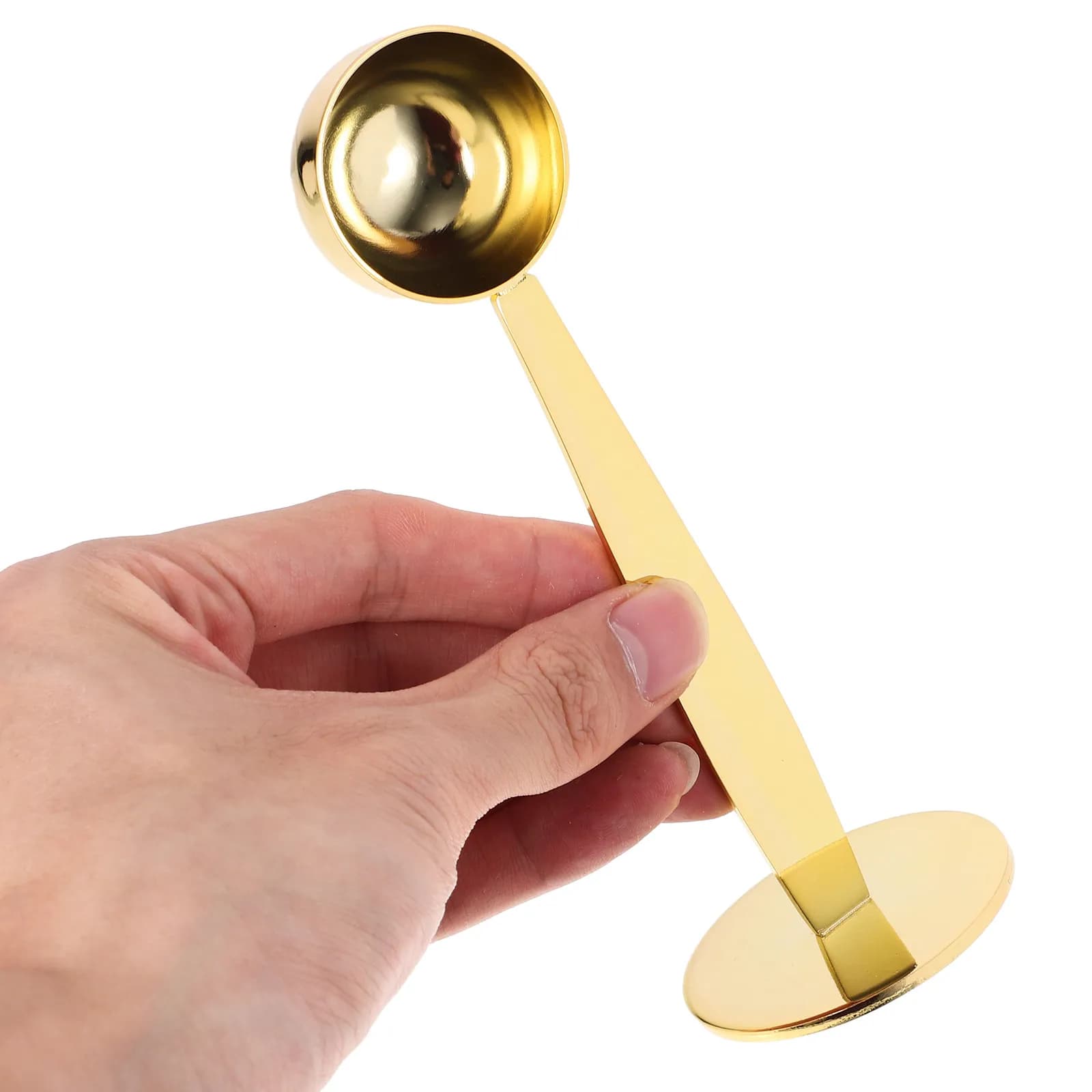 Stainless Steel Coffee Scoop Measuring Spoon for Beans Powder Sugar Salt Tea Espresso Milk Protein with Pressed Bottom Kitchen