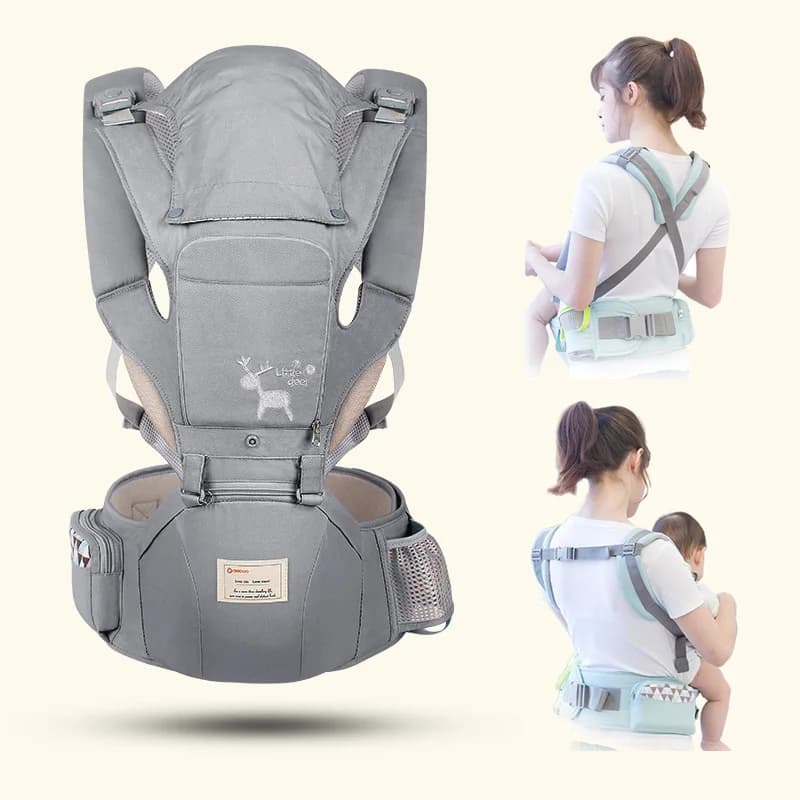 Ergonomico Baby Hip Seat marsupio in vita sgabello bambino regolabile mamme zaino fionda avvolgente per l'escursionismo supporto sedile cinturino in vita