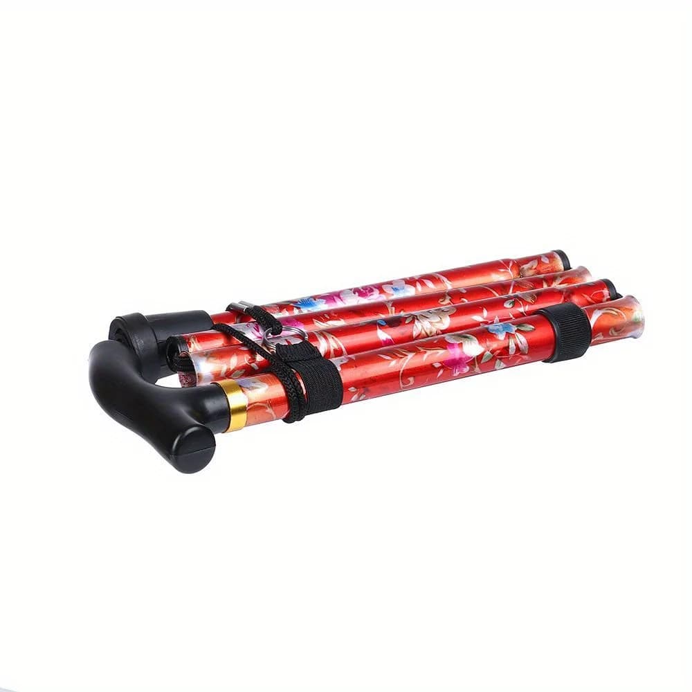 Foldable Gift for Senior Care for Adults Trekking Sticks for Seniors Anti-slip Moulders Telescopic Trekking Stick Folding Trekking Stick