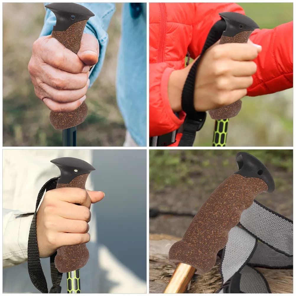 Set of 3 Knee Pads for Trekking Sticks, Hiking Sticks, Ski and Stroller, Easy Installation