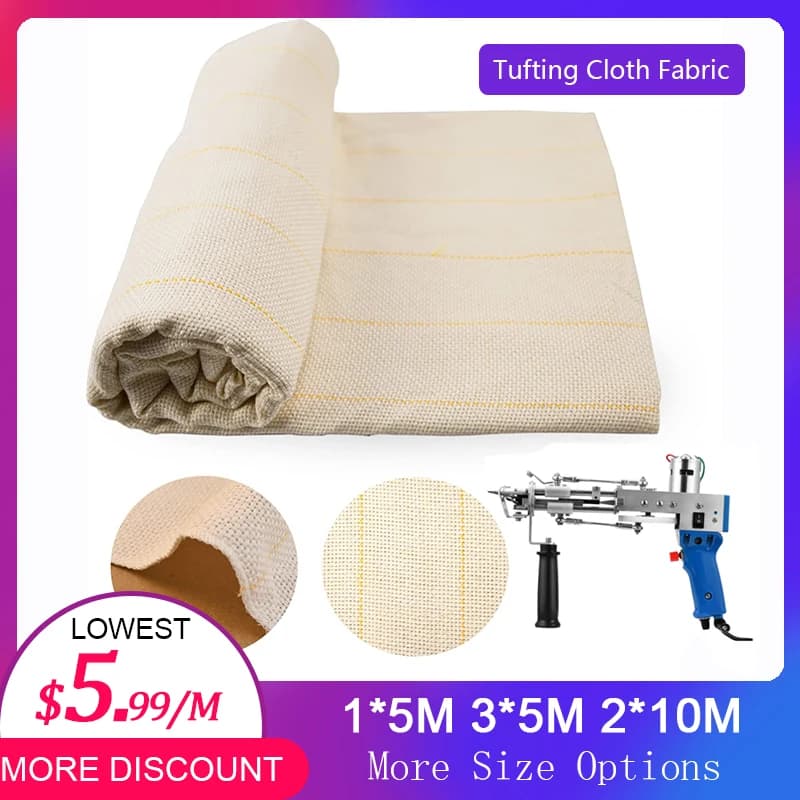 10M Tufting Monaco Bread Bulk Lines Branded Fabric FAI FROM TE Mat Tape Tape Sewing For Tufting Gun 2X10M 3X5M 1X5M 2.5X10
