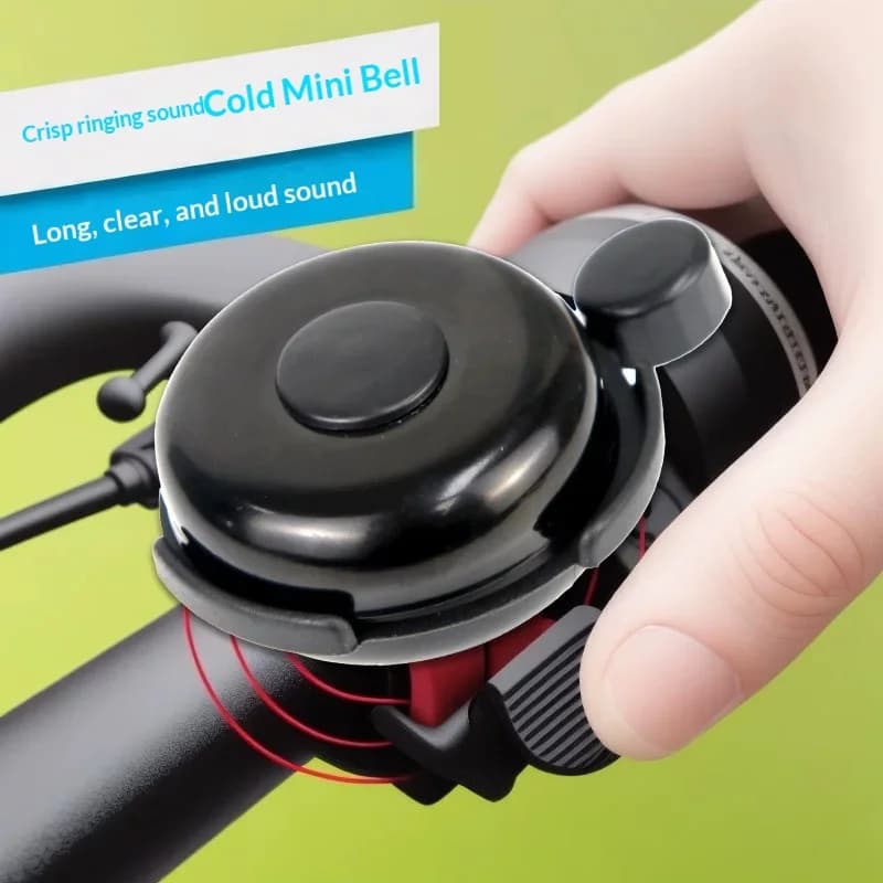 1pc Bicycle Bell Mountain Bike Rotating Horn Safe Riding Aluminum Alloy Handlebar Metal Ring Riding Accessories
