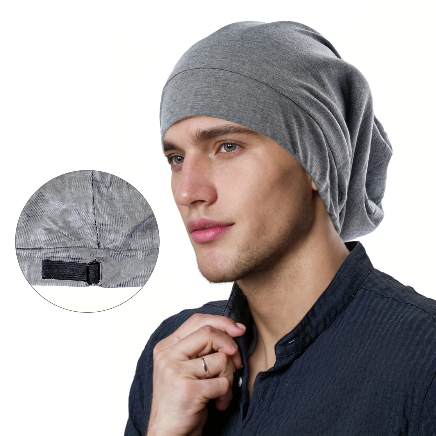 Fodera per berretto chemio musulmano in morbido raso elasticizzato per la perdita di capelli contro il cancro Copricapo in cotone Cappello per berretto per dormire per donne e uomini