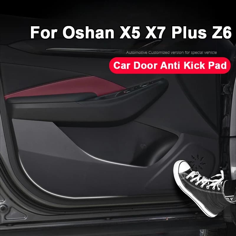 Per Changan Oshan X5 X7 PLUS Z6 2025 Porta auto Anti Kick Pad Protezione Tappetino laterale Adesivi Interni in pelle Accessori per lo styling
