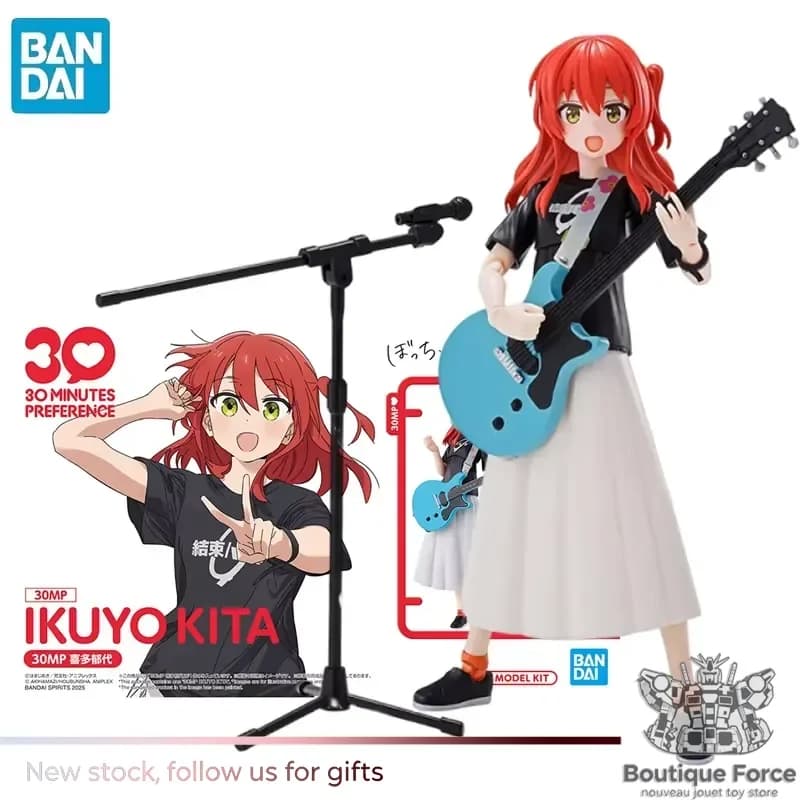 BANDAI BOCCHI THE ROCK! Action Figure Kita Ikuyo, Modellino da Collezione Anime, Kit di Montaggio, Statua Espositiva Ufficiale con Licenza