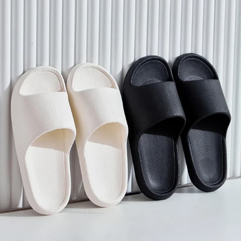 Ciabatte Estive da Donna e Uomo, Pantofole Semplici in EVA Morbida Antiscivolo per Doccia e Bagno, Scarpe da Esterno per Coppie