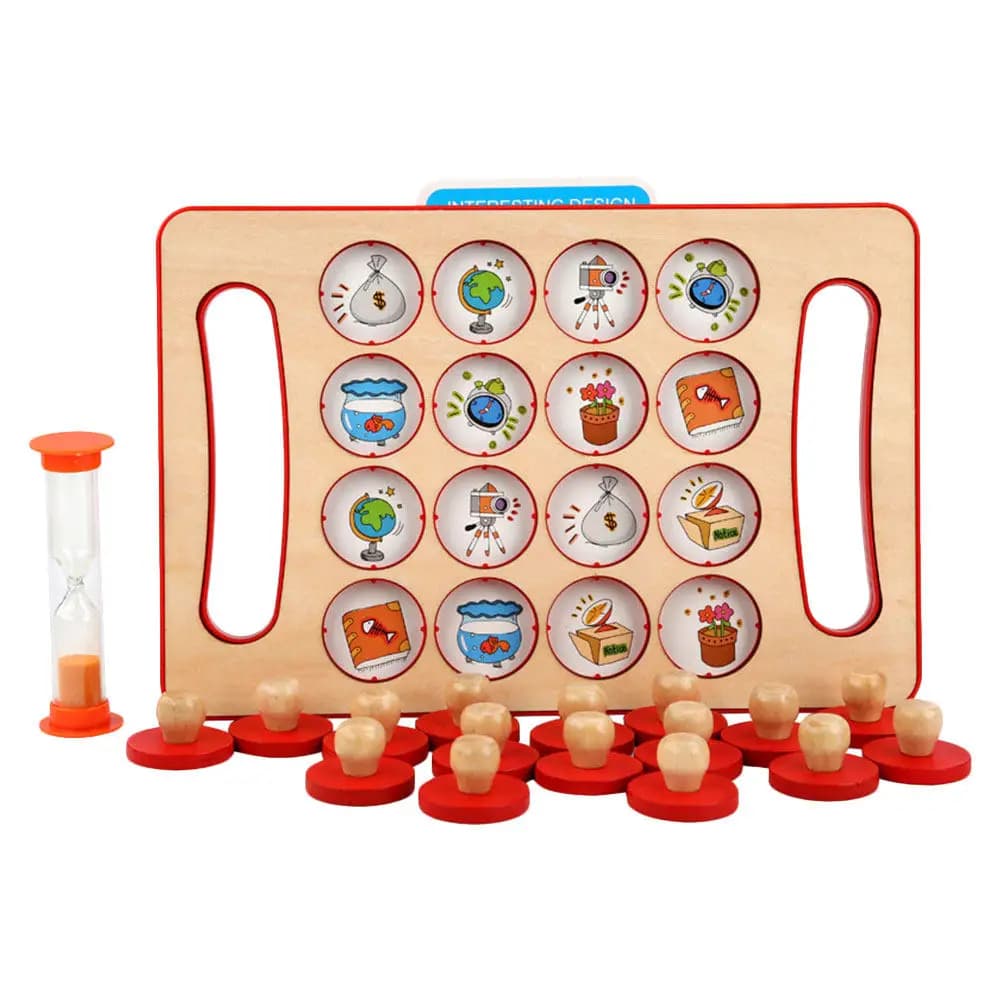 Set di Gioco di Memoria per Bambini, Gioco Educativo Precoce per l'Allenamento del Pensiero, Abbinamento dei Modelli, Gioco da Tavolo per l'Apprendimento Cognitivo