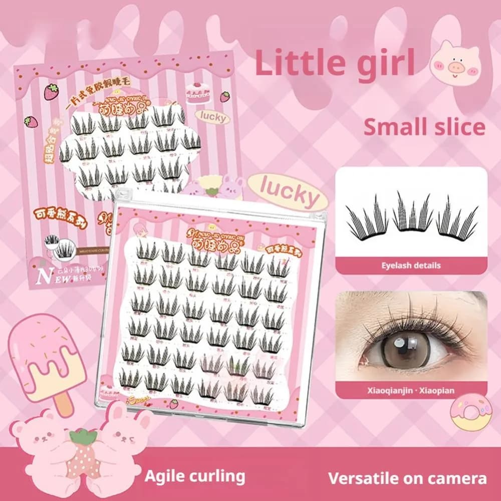 Finte 6 File Effect Natural Wispy 3D Style Synthetic Visoon, 3D Voluminous Moulds for a Improved Makeup